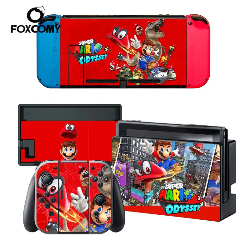  Custom Man Vinyl Console Cover For Super Smash Bro s 5  For Nintend Switch Skin Stickers Controller Protective For NS Switch 