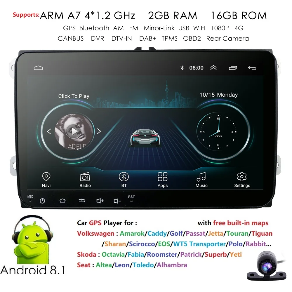 Car Multimedia Player Radio Android 2Din For VW Volkswagen Passat Car DVD Player for Skoda Octavia Golf tiguan Touran gps navi Car Multimedia Player Radio Android 2Din For VW Volkswagen Passat Car DVD Player for Skoda Octavia Golf tiguan Touran gps navi