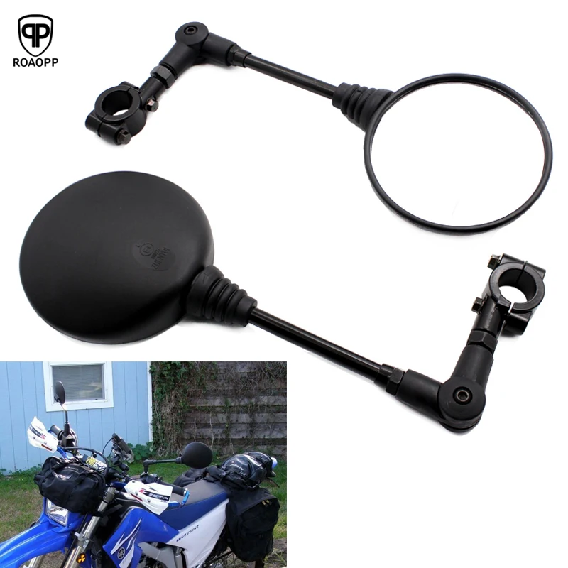 Зеркало ROAOPP для мотоцикла ручка 22 мм Yamaha Suzuki Ducati Kawasaki BMW Buell KTM кроссовые мотоциклы