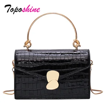 

Toposhine Stone pattern ladies handbag new fashion small square bag casual wild shoulder Messenger bag