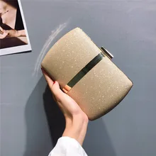 Новинка, металлические вечерние сумки и клатчи с блестками для женщин, свадебные вечерние сумки с кристаллами, золотые блестящие сумочки на цепочке MN2019