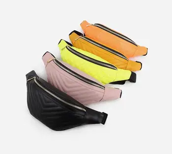 

200pcs/lot 2019 New Bags For Women Package Chest Women Waist Bag Round Bag Leather Belt Brand Luxury New Beige Handbag Fashion