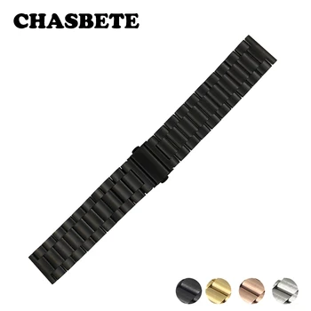 

20mm 22mm 23mm 26mm Stainless Steel Watch Band for Luminox Quick Release Metal Strap Wrist Loop Belt Bracelet Black Silver + Pin