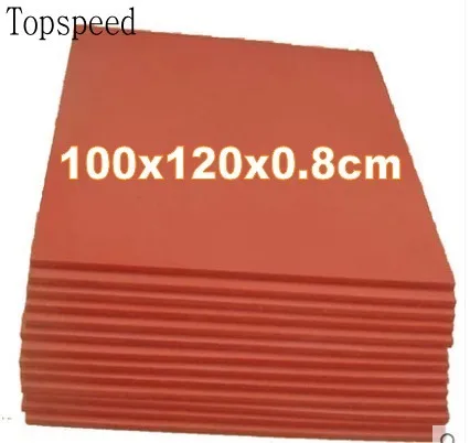 2pcs Heat Press Machine Silicone Pad Mat 100x120x0.8cm High Temperature Resistant for heat transfer sublimation silicone heat resistant mat orange