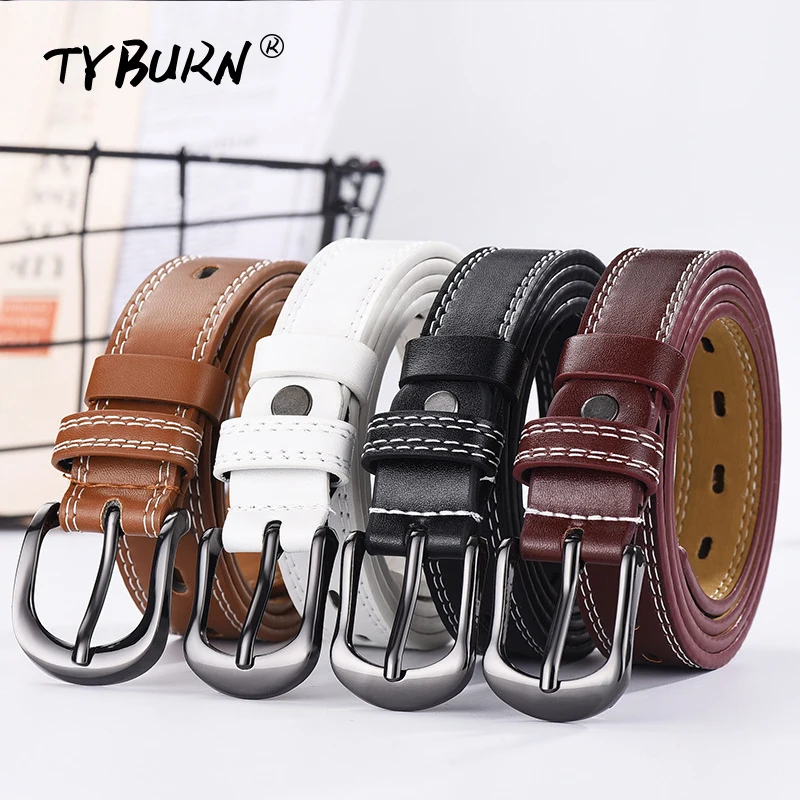 

Men Genuine Leather Dress Belt with Single Prong Buckle