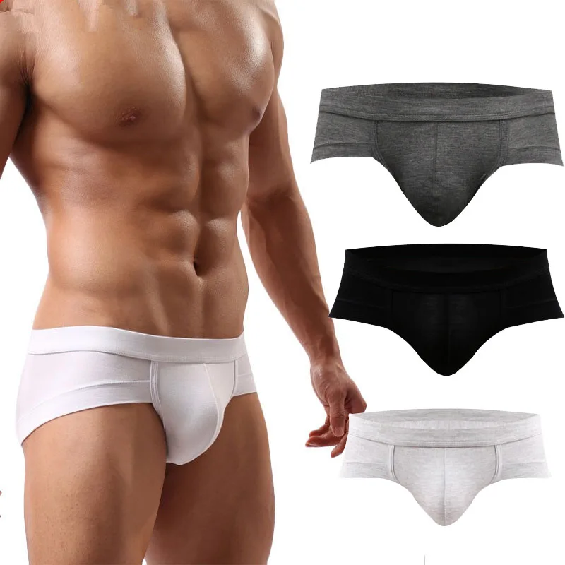 

4pc/lot New Men's Sexy Breathable Brief Underpants Modal Comfortable Mens Briefs Underwear Shorts Male Panties Men Briefs