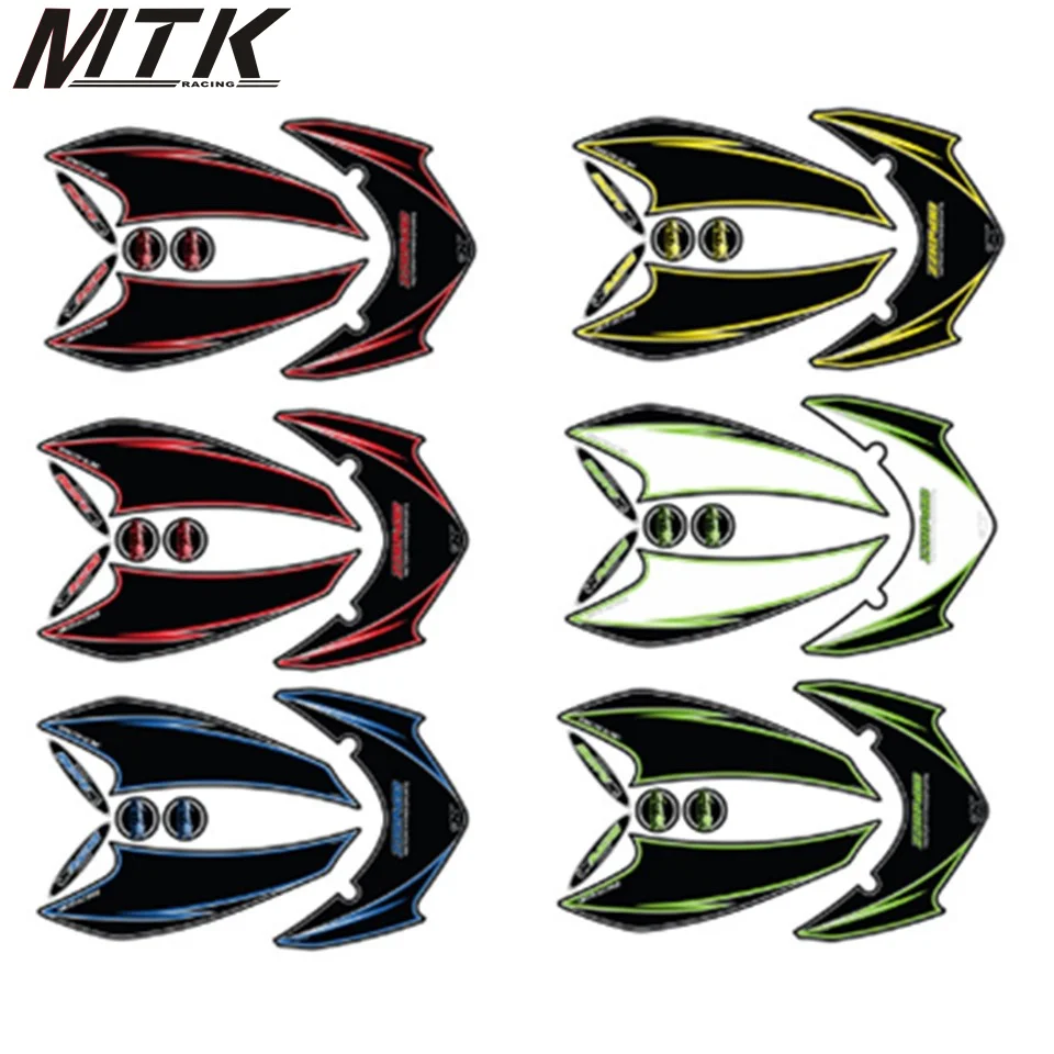 

MTKRACING Motorcycle sticker front cover engine number plate 3D gel protectorfor KAWASAKI ZZR1 400 2006-2011