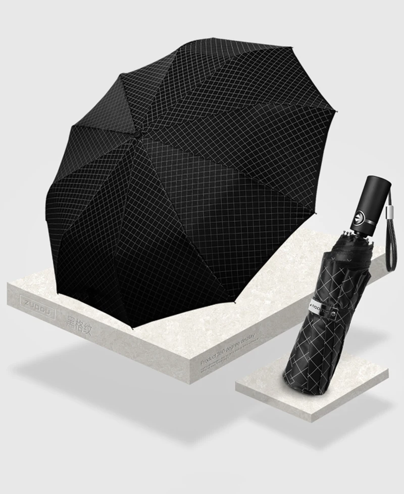 Полностью автоматический зонт для мужчин, ветрозащитный, устойчивый, складной, прозрачный, зонтик для женщин, Regenschirm, солнцезащитный козырек 50KO014