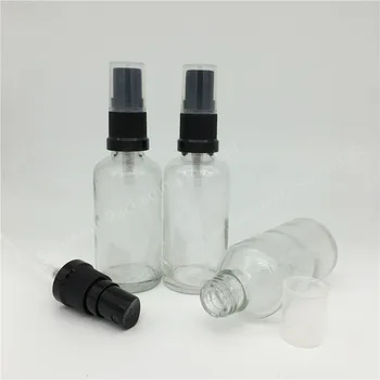 

500pcs 50ml Transparent Glass Spray Btomizers Perfume Bottles Refillable Atomizer Glass Bottle Container With Fine Mist Sprayer