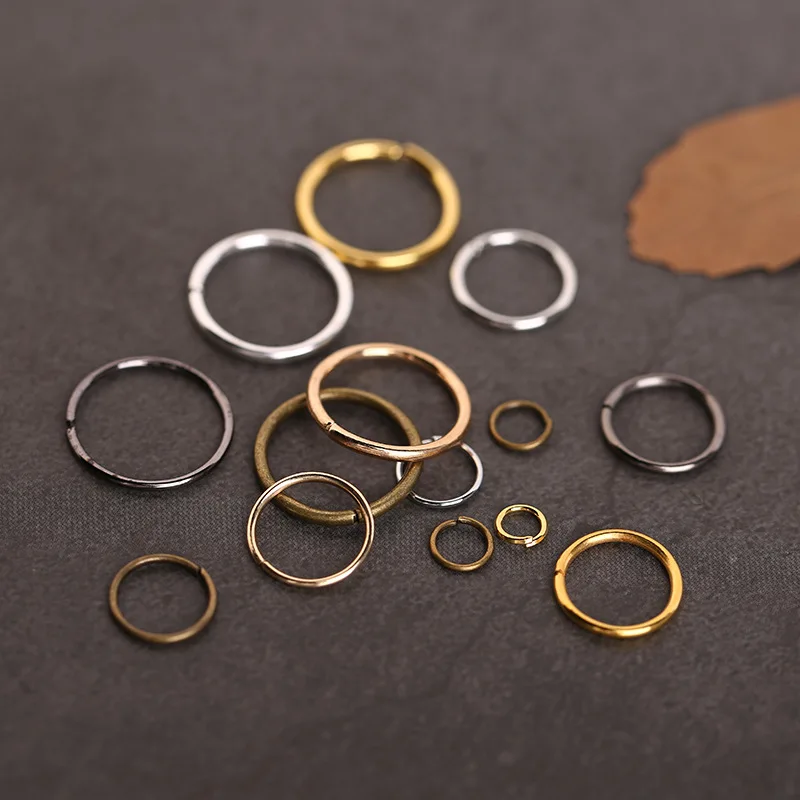 

Open Split Jump O Rings Split Rings Connectors For Necklace Bracelet Key Lamp Diy Jewelry Finding Making Accessories