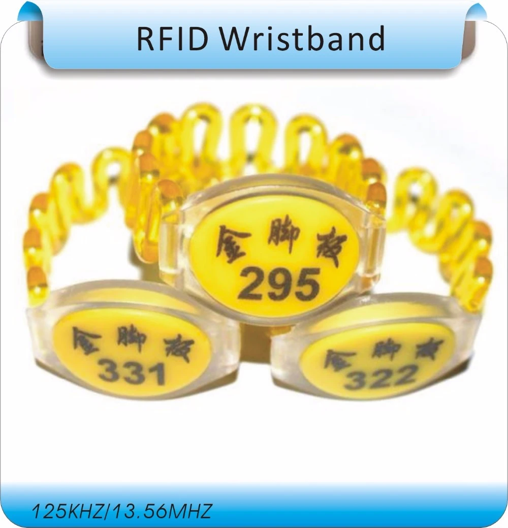 

100pcs printing order code EM4100 125Khz RFID Wristband,Waterproof Wristband,cabinet key Wristband tags
