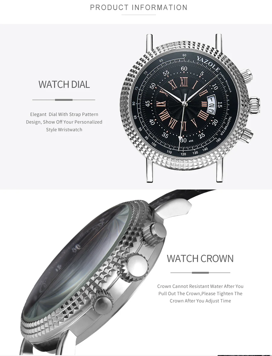 Качественные мужские часы Yazole, лучший бренд класса люкс, кожаный ремешок, дата, водонепроницаемые часы, мужские деловые часы, наручные часы, Relogio Masculino