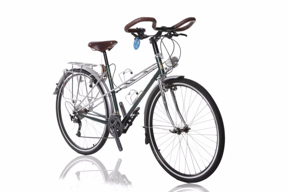 700C road bike travel bike Reynolds frame / front fork 27 speed bike retro bicycle 700C touring bike