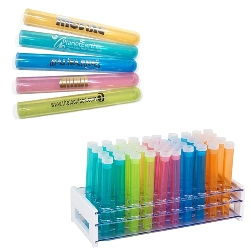 

50pcs Tubes 16x150 mm Test Tube With Caps Set 6-Inch 20ml PS, ! RACK included !