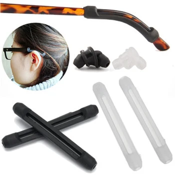 

1 Pair Silicone Anti Slip Eyeglasses Ear Hooks Glasses Legs Grip Stands Soft Ear Pads For 3-12.5mm Sports Lock Glasses Accessory