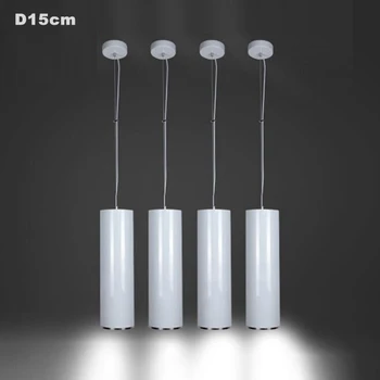 

LukLoy Pendant Lights, Hotel Hall Shop Commercial LED Spot Light, 15cm 12w Cylinder Pipe Pendant Lamp Lights Luminare luminaire