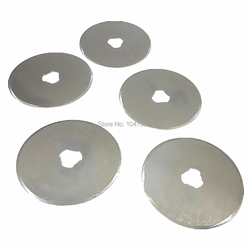 

1/5/10x 45mm Rotary Cutter Blades Quilters Sewing Fabric Craft Vinyl Paper Spare Blades Cut Fabric Leather Quilters Sewing Blade