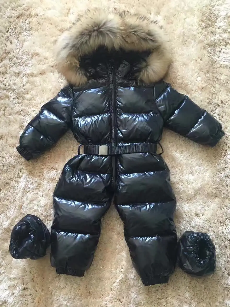

baby girl overalls russia winter clothes to wear a down jacket winter coat snow overalls for kids boys girls