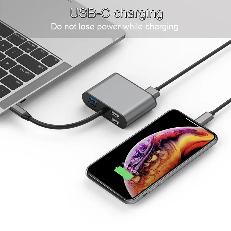 Basix USB C концентратор для Мульти USB 3,0 адаптер HDMI VGA док-станция Thunderbolt 3 док-станция с usb type-C PD TF 3,5 мм Слот для чтения для MacBookPro