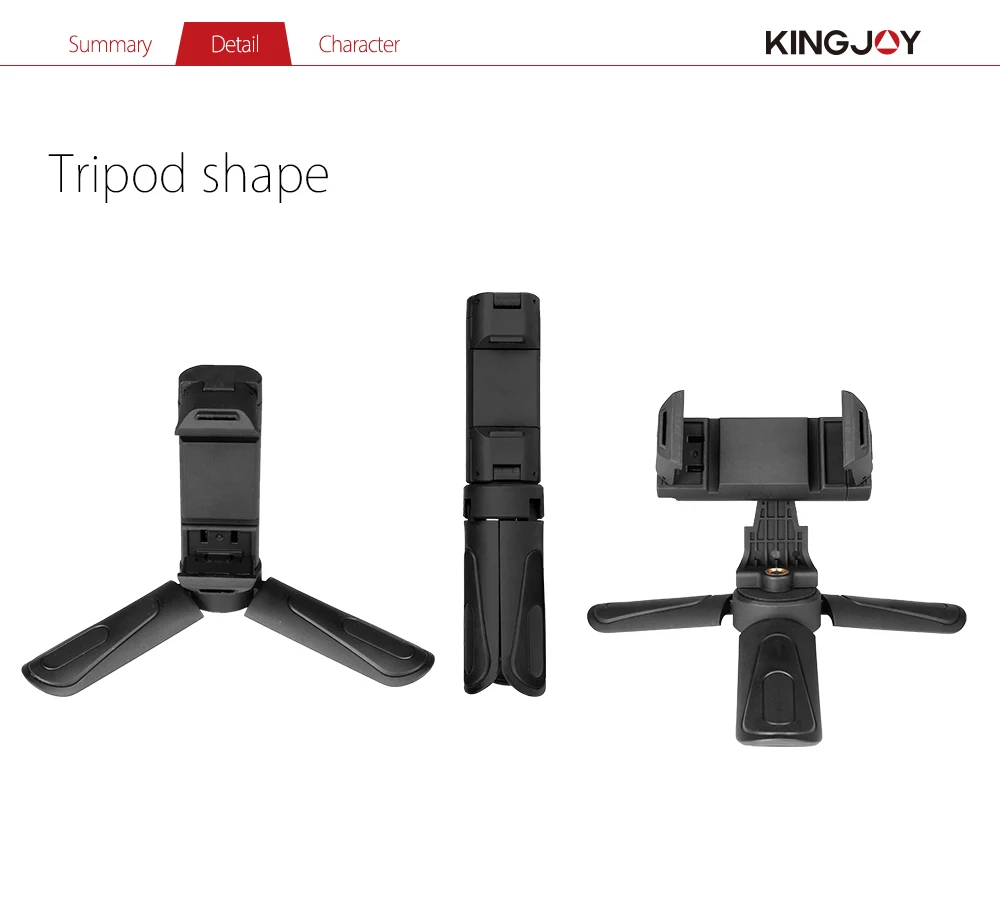 KINGJOY Officia KT-18 Штатив для телефона мини штатив для мобильного телефона Подставка держатель камеры стабилизатор гибкая головка угол наклона