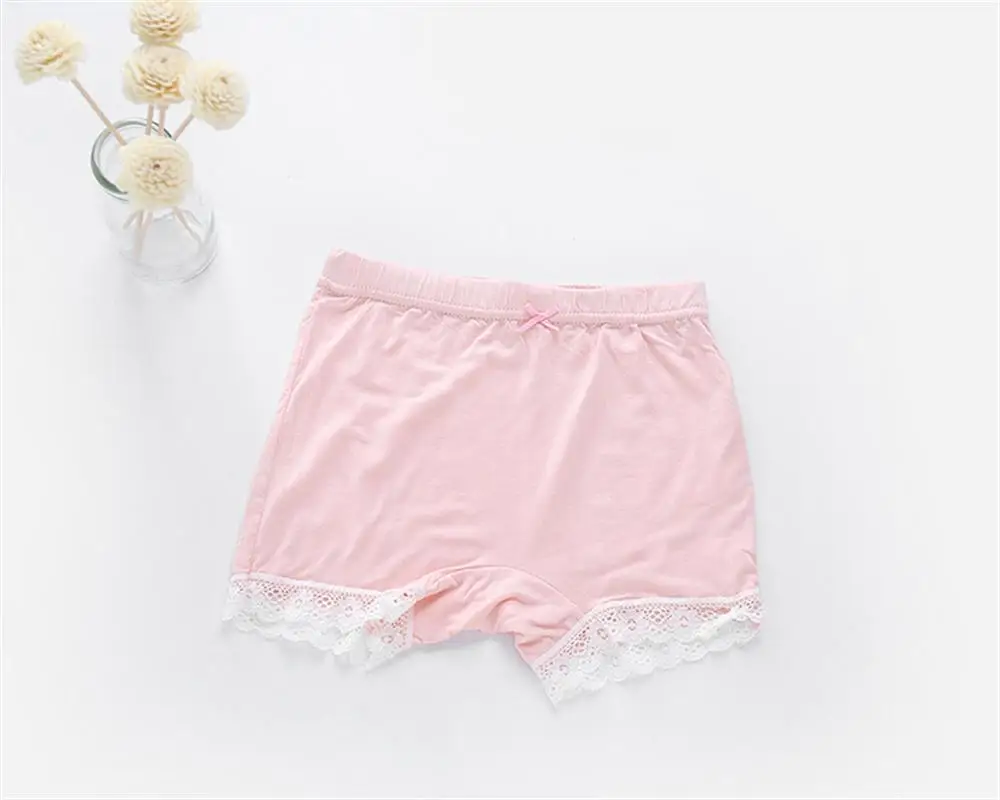 Summer Kids Girl Safety Pants Casual Baby Cotton Underwear Children Short Lace Leggings Girls Elastic Mid Waist Trousers 3-10T (8)