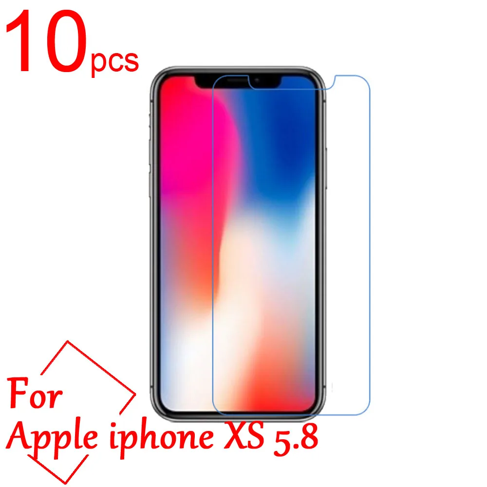 

10pcs Ultra Clear/Matte/Nano anti-Explosion LCD Screen Protector Cover For iphone XS XR XS Max 5.8 6.1 6.5 Protective Film+Cloth