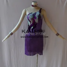 Kaka-l1519, Для женщин Одежда для танцев, Обувь для девочек бахрома Костюмы для латиноамериканских танцев платье, сальса платье Танго Самба Румба Чача платье, Для женщин платье