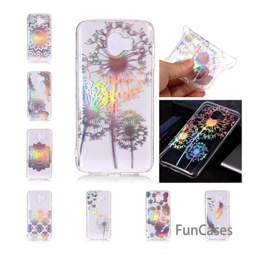 

Case For Samsung Galaxy Note 9 Case Silicone For Samsung J7 J4 J6 J8 2018 Soft Case Luxury Colorful Flower Laser Shell samng