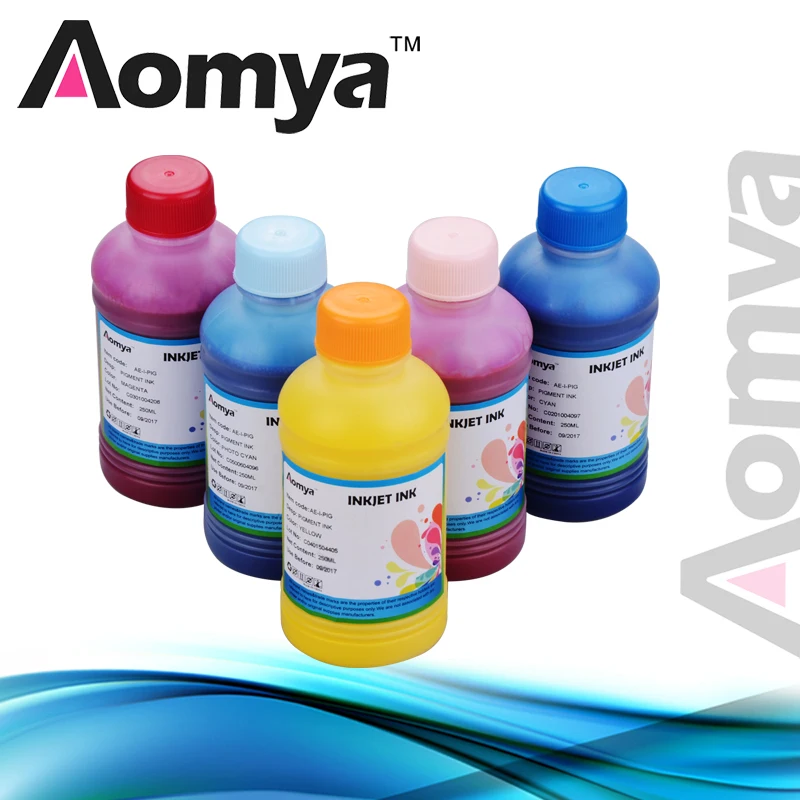 

[5C*250mL] T7908/T9908 Pigment ink For Epson Printer T7908/T9908 UV Resistant Water Proof High quality Pigment Ink