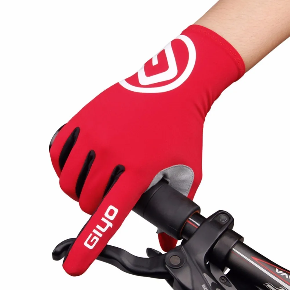 Touch Screen Long Full Fingers Gel Sports Cycling Gloves Women Men