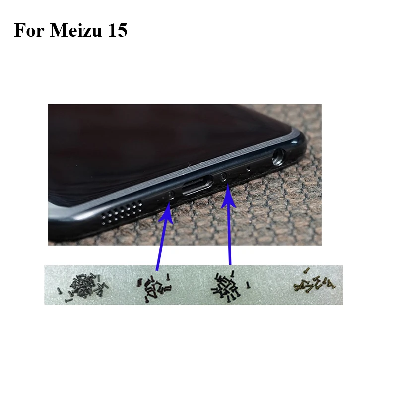 

2PCS For Mei zu 15 Meizu15 MX 15 Buttom Dock Screws Housing Screw nail tack For Mei zu 15 MX15 Mobile Phones