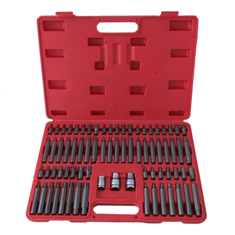 

G1 75 pieces of CRV batch head set Star batch set of hexagonal wind batches Plum hex type screwdriver bits set