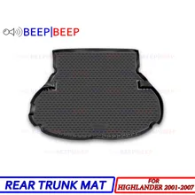 Для Toyota Highlander 2001-2007 автомобильный коврик для багажника iner boot cargo tray пол ковер для багажника задний Стайлинг декоративная защита