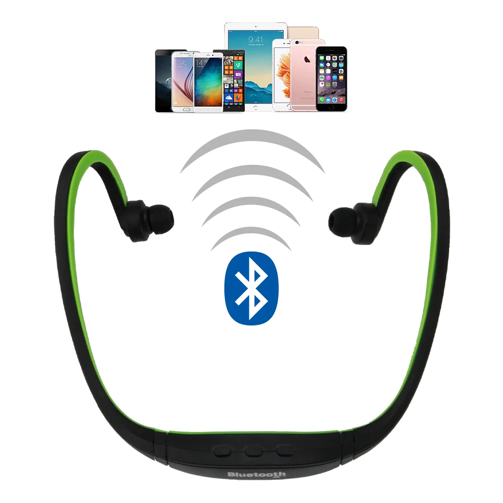 

Original S9 Sport Wireless Bluetooth 3.0 Earphone Headphones headset for iphone 6/5/4 galaxy S5/S4/3 iOS/Android with microphone