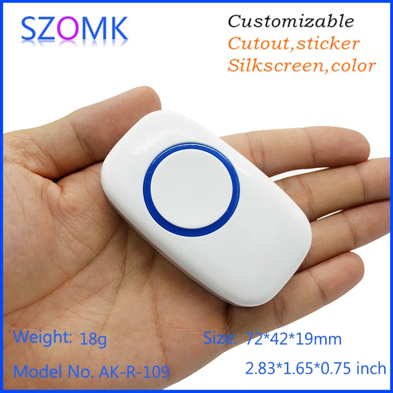 

diy plastic electrical remote control enclosure with button handheld instrument housing alarm project box