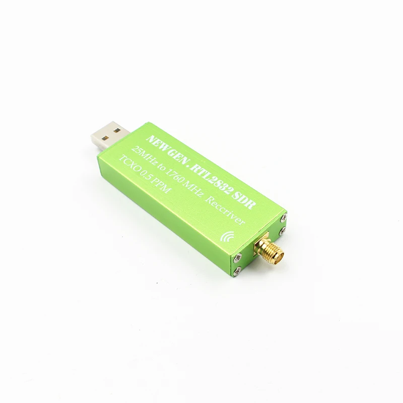 USB RTL-SDR Receiver 25 MHz-1760 MHz Receiver TCXO 0.5 PPM SDR AM NFM FM DSB USB L USB Tuner Receiver RTL2832U (2)