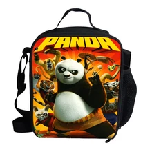 Популярные персонажа из мультфильма обед мешок для детей мальчиков кунг-фу панда мешок для детей персонализированные изоляцией обед мешок