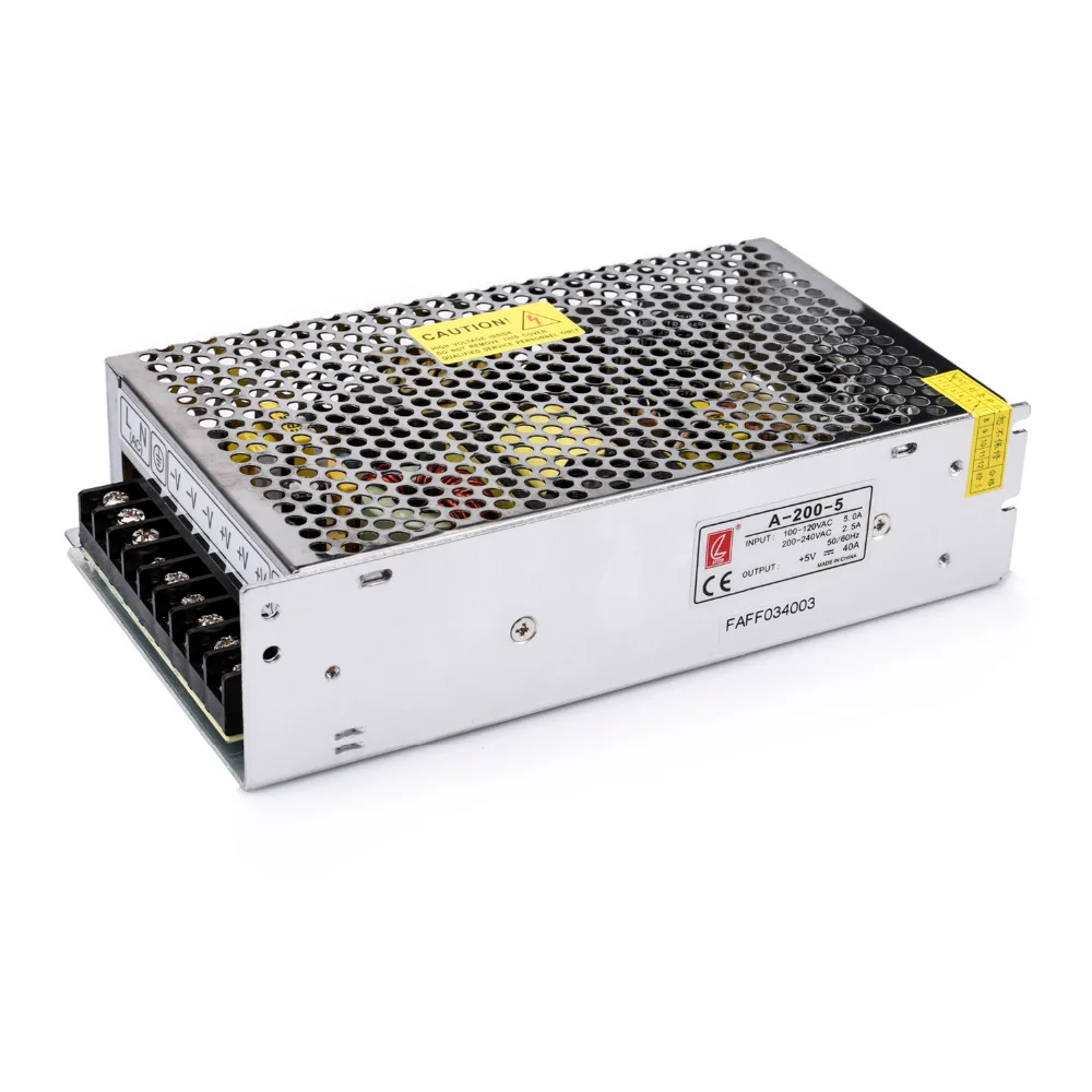 

Hi-Q power 5 v 40a 200w switching power supply A - 200-5 For Store LED Display board Accessories