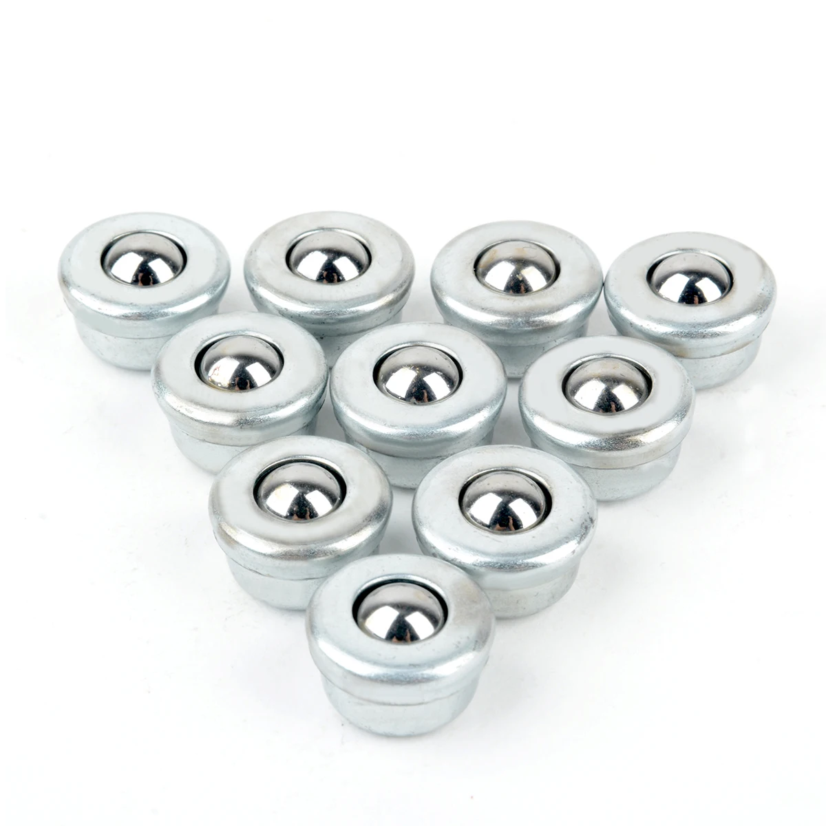 10pcs Metal Cy8h 8mm Sliver Ball Transfer Bearing Unit Conveyor Roller