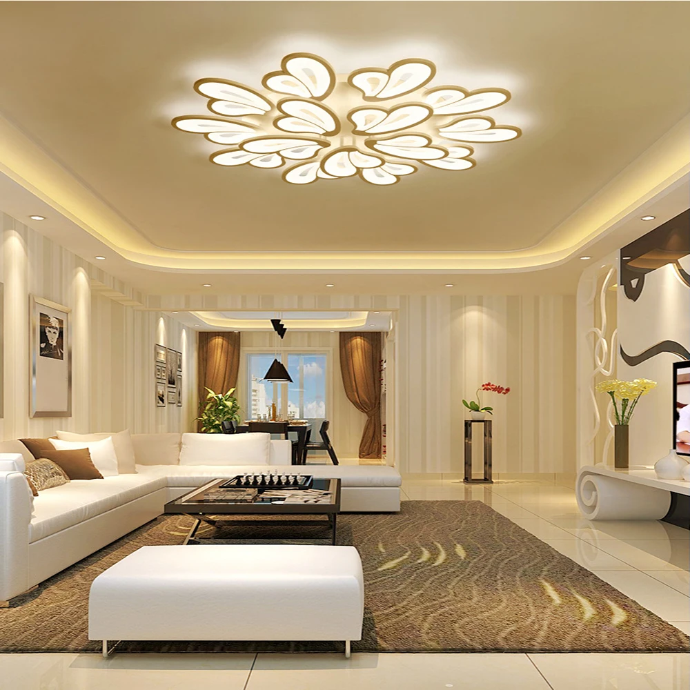 

FULOC Remote led ceiling lights Modern for bedroom dimmer light fixtur