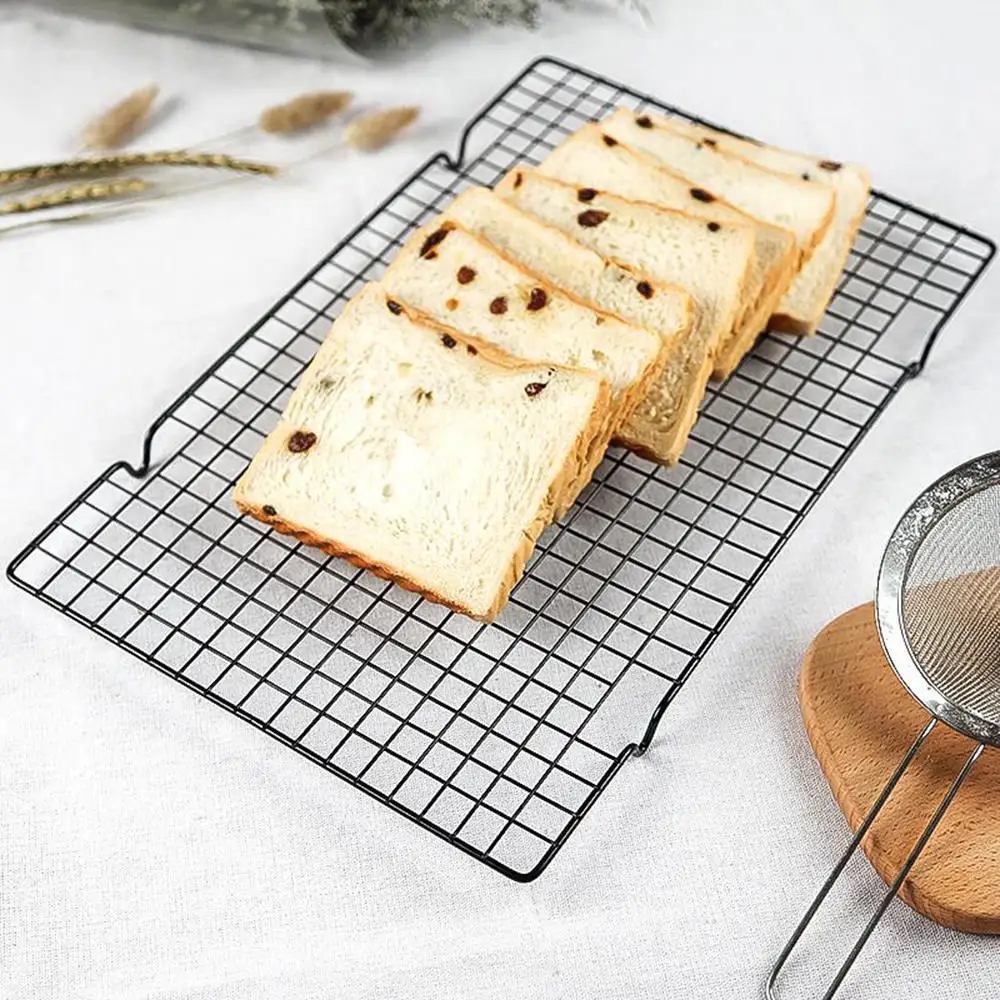 2pcs Cake Cooling Rack Nonstick Bread Cooling Rack Baking Tray Net Biscuits Bread Cookie Baking Pan Oven Kitchen Accessories 2pcs Cake Cooling Rack Nonstick Bread Cooling Rack Baking Tray Net Biscuits Bread Cookie Baking Pan Oven Kitchen Accessories