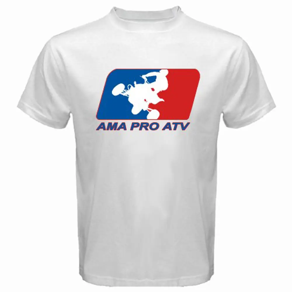 New AMA PRO ATV Racinger Logo Men's White T-Shirt S M L XL 2XL 3XL T Shirt Casual Men Clothing 2018 New Arrival Men New AMA PRO ATV Racinger Logo Men's White T-Shirt S M L XL 2XL 3XL T Shirt Casual Men Clothing 2018 New Arrival Men