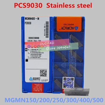 

PC9030-MGMN150-MGMN200-MGMN250-MGMN300-MGMN400-MGMN500 10pcs/set KORLOY CNC carbide insert Processing stainless steel