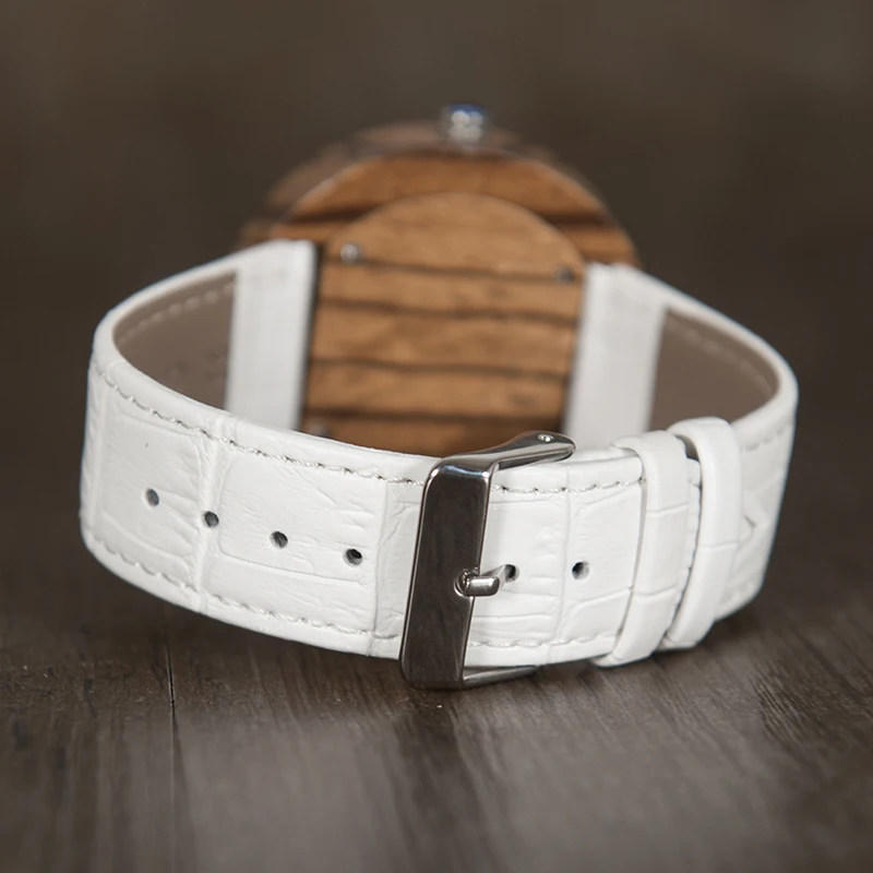 Luxury Brand BOBO BIRD Watch Men and Women Wooden Watches Genuine Leather Strap Move 2035 Quartz Wristwatch relogio feminino