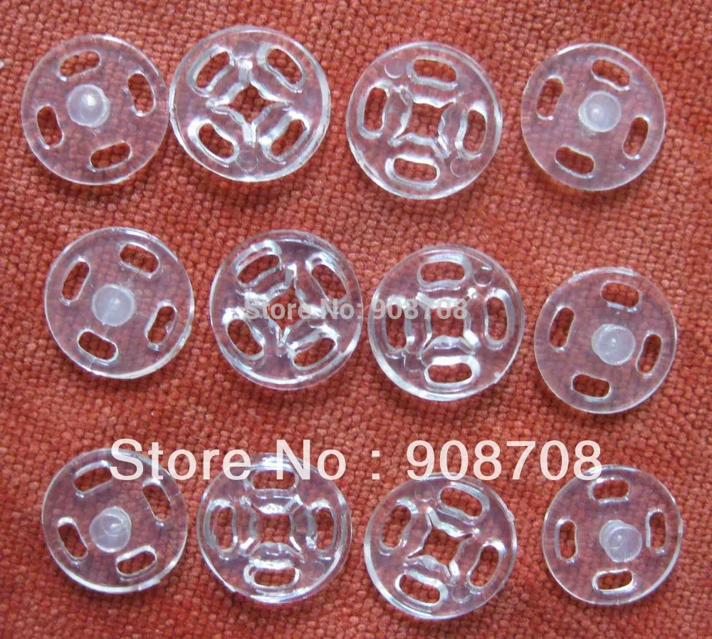 

NB0001 3/8" Round Plastic snap buttons 10mm 150 sets (150pcs tops and 150pcs bottoms) sewing accessories