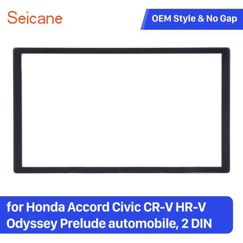 Seicane Unversal 173*98 двойной Din стерео фасции Рамка комплект для Honda Accord Civic CR-V HR-V Odyssey Prelude отделка рамка