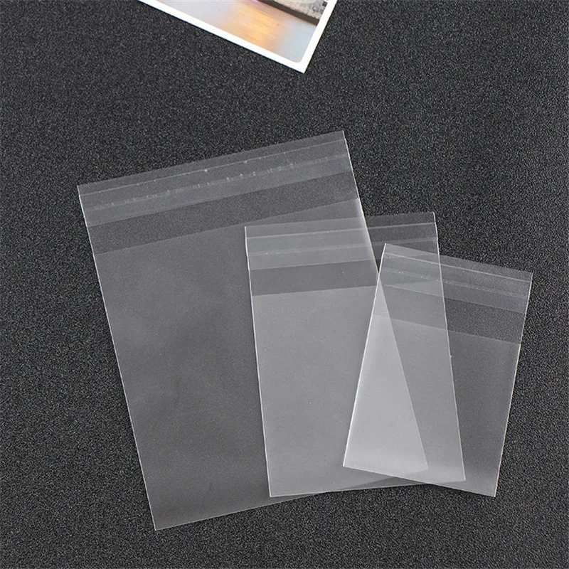 25 шт. прозрачные матовые мешочки для упаковки бижутерии 10 х10 + 3 см | Украшения и