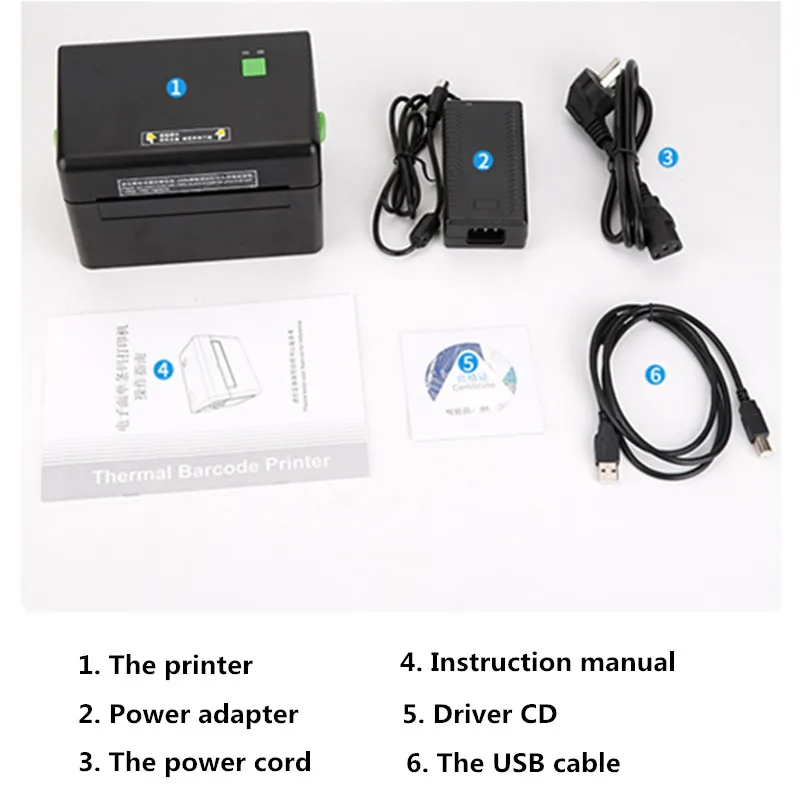 DT108 Экспресс накладной термопринтер ePacket e-waybill поверхностный стикер цена товара этикетка штрих-код мини принтер USB buetooth