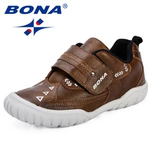 BONA/Новое поступление; Классические Стильные Детские кроссовки; синтетическая повседневная обувь для мальчиков; Уличная обувь на липучке для девочек; мягкая обувь для отдыха; светильник