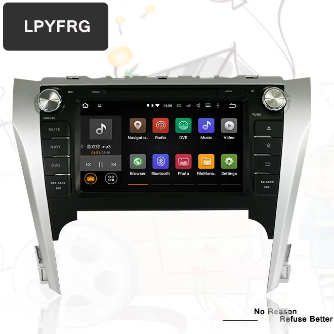 Автомобильный DVD плеер с GPS навигацией android 10 0 2 Din 4 Гб ОЗУ 8 &quotстерео Cho для Toyota Camry